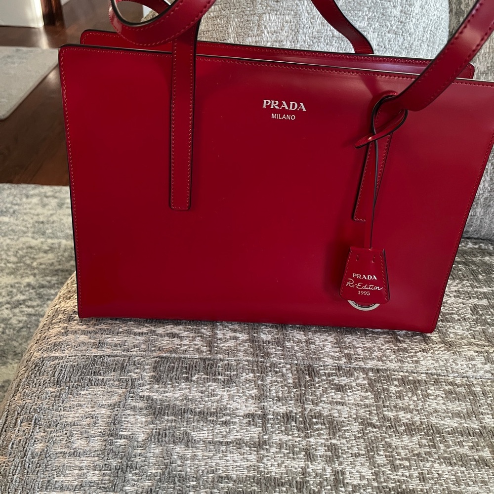 Prada Red Leather Women's Bag